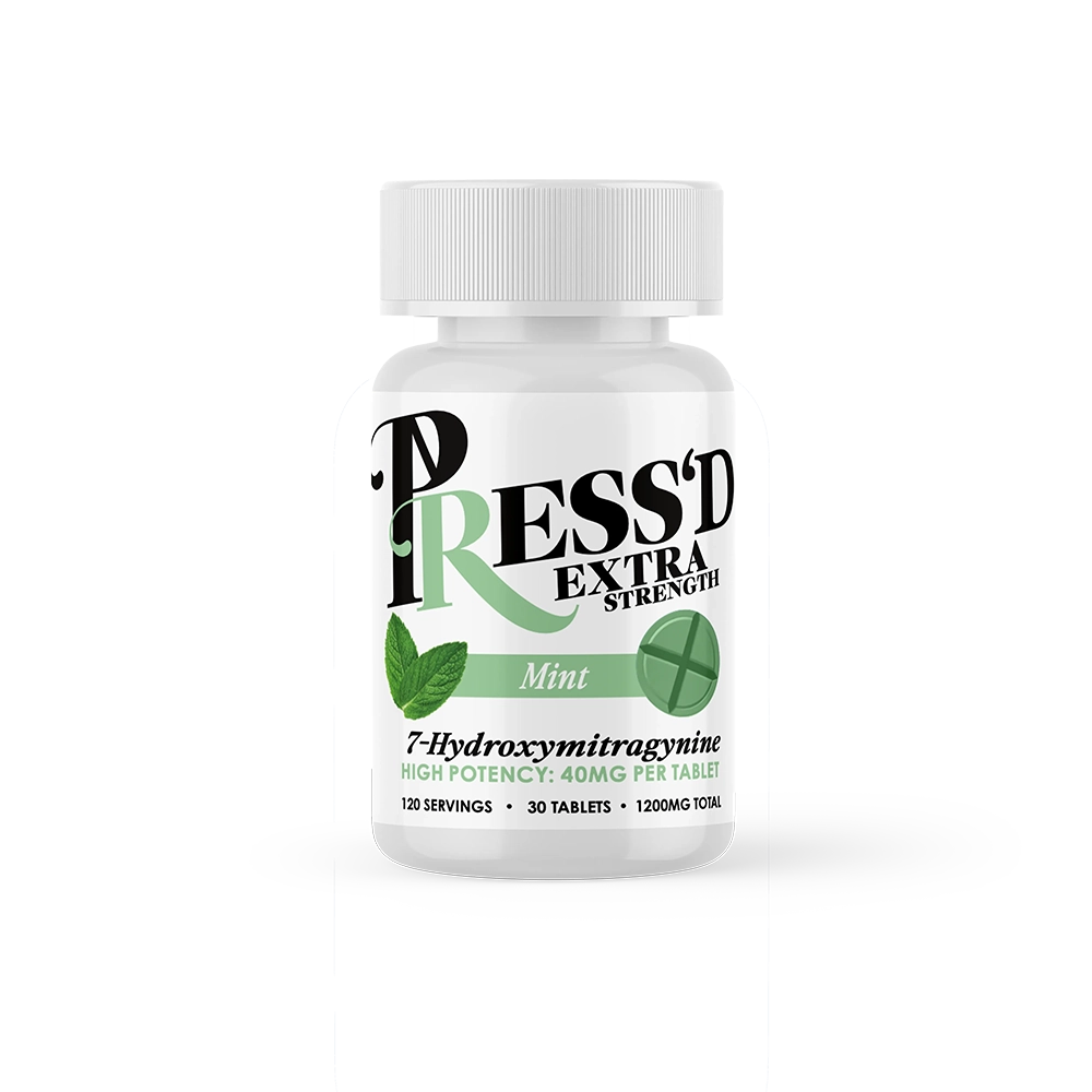 Press'D Extra Strength 7-Hydroxymiragynine 30ct Tablets - Mint