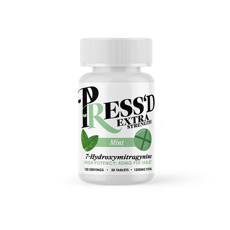 Press'D Extra Strength 7-Hydroxymiragynine 30ct Tablets - Mint