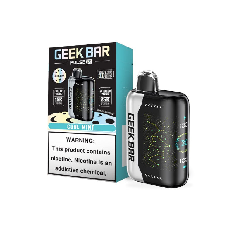 Geek Bar Pulse X 25K Puffs Disposable Vape - Display Of 5 (MSRP $29.99 Each)