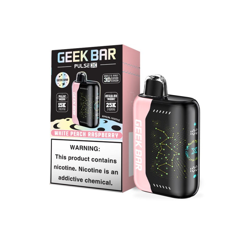 Geek Bar Pulse X 25K Puffs Disposable Vape - Display Of 5 (MSRP $29.99 Each)