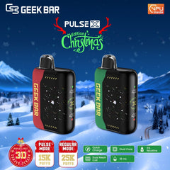 Geek Bar Pulse X 25K Christmas Edition Disposable - Display of 5 (MSRP $24.99 Each)