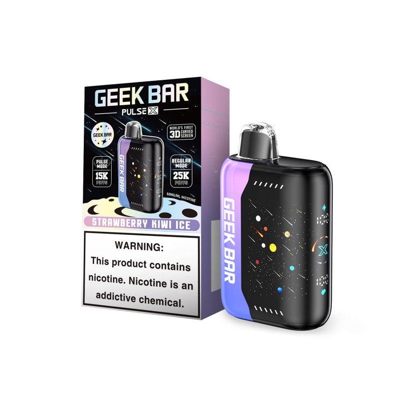 Geek Bar Pulse X 25K Puffs Disposable Vape - Display Of 5 (MSRP $29.99 Each)