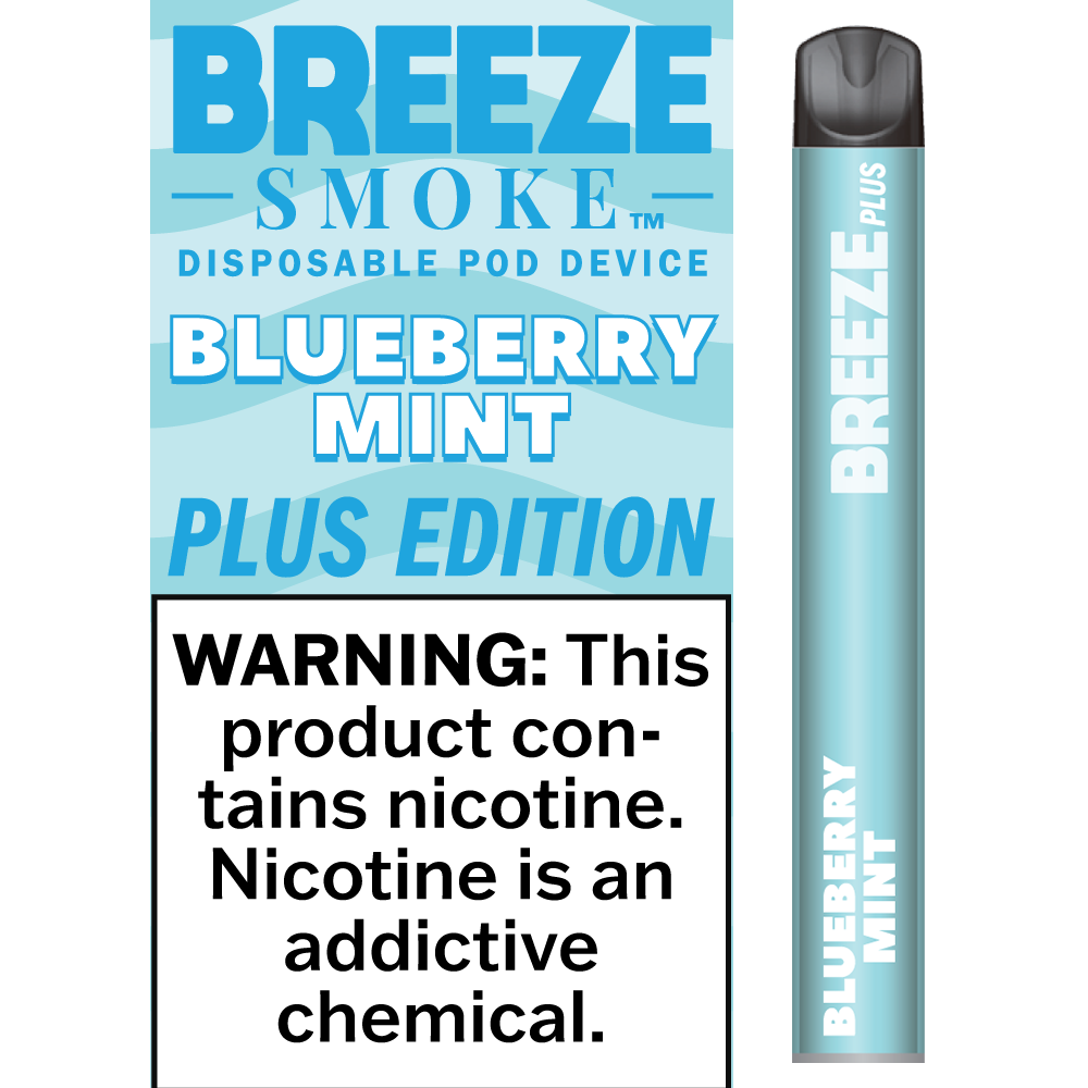 Breeze Plus Edition 0% Nicotine - Display of 10 (MSRP $9.99 Each)