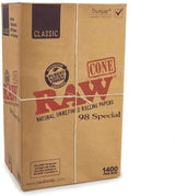 Raw Classic Cone Slow Burning Papers 98 Special - Display of 1400