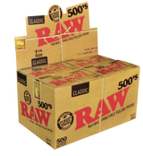 RAW 500's Classic Rolling Paper 1 1/4 - Pack of 20