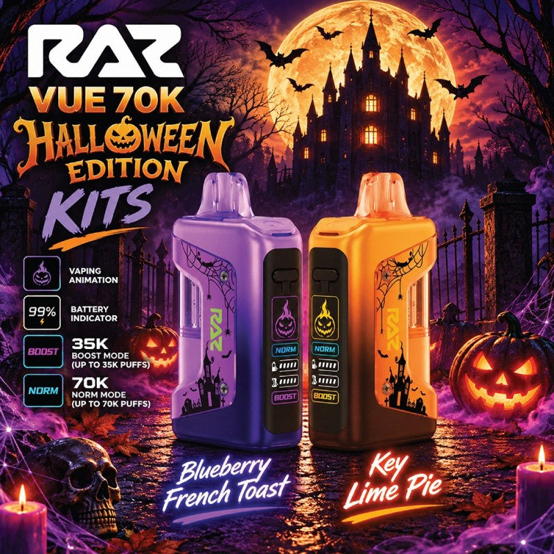RAZ x RYL Vue Halloween Edition 70K Puffs Disposable Kit - Display of 5