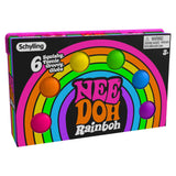 NeeDoh Rainboh Balls Squeeze Toy - Pack of 6