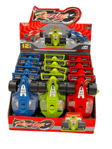Kids Boom Racing Car Candy Toys - Display of 12 (MSRP $6.99 Each)