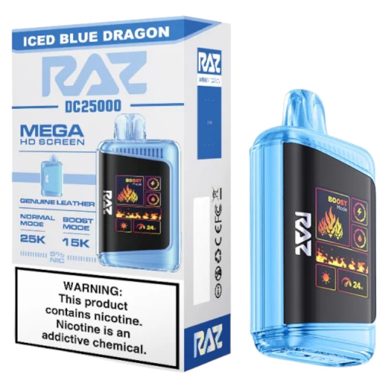 Raz LTX 25000 Disposable Vape - Display of 5 (MSRP $29.99 Each)