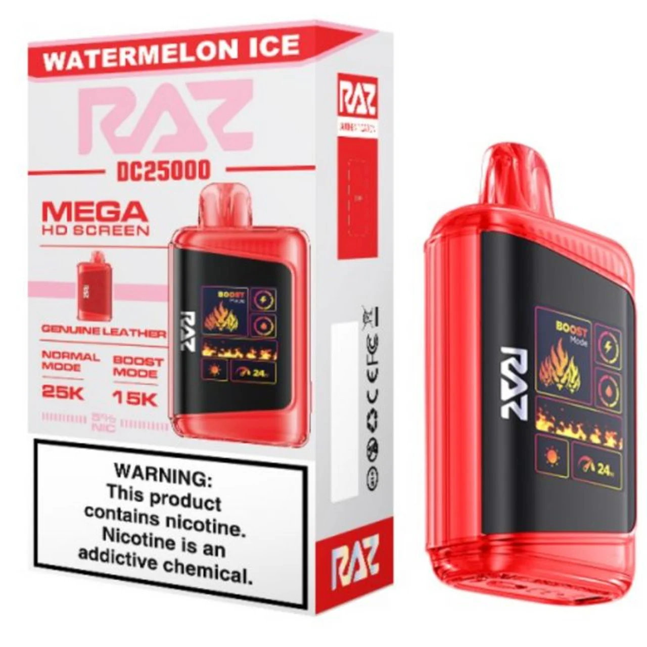 Raz LTX 25000 Disposable Vape - Display of 5 (MSRP $29.99 Each)