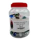 Round Color Handle 14mm Glass Bowl Male 50CT Jar (MSRP $2.99ea)