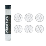 Honeycomb Design Premium 15mm Glass Pipe Screen - Display of 24 (MSRP $1.99 Each)