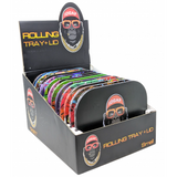 IDGAF Small Rolling Tray + Lid 12 Piece Display (MSRP $8.99ea)