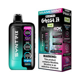 Syntrix Ghost It 40K Puffs Disposable Vape - Display of 5