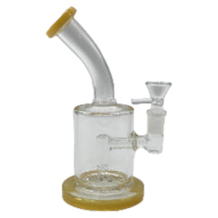 Glass Bong 8in Yellow Outline Design (MSRP $24.99)