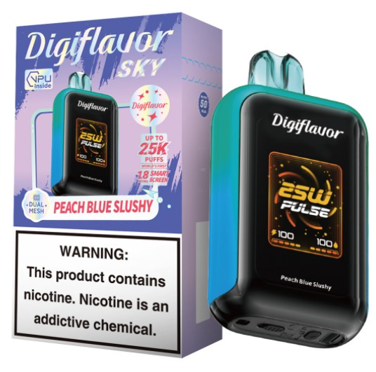 Digiflavor Sky 25K Puffs Disposable Vape - Display of 5 (MSRP $24.99 Each)