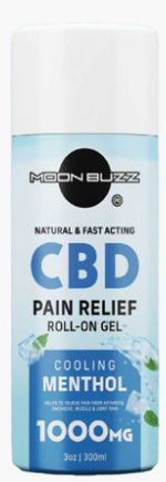 Moon Buzz CBD Pain Relief Roll On Gel Cooling Menthol (MSRP $14.99)