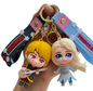 Character Keychain 3D Rubber Frozen Design A123