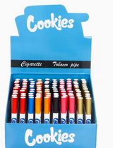 Cookies Tobacco Pipe Assorted Color -Display of 100