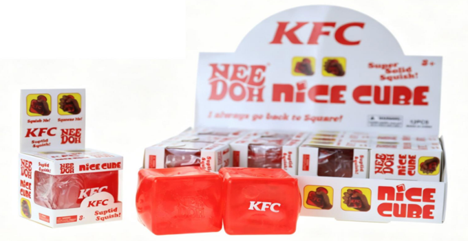 NeeDoh Nice Cube KFC Squishy - Display of 12