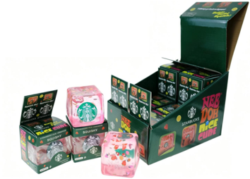 NeeDoh Nice Vube Starbucks Squishy - Display of 12
