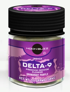 Moon Buzz Delta 9 3.5g Flower Jar (MSRP $16.99)