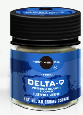 Moon Buzz Delta 9 3.5g Flower Jar (MSRP $16.99)