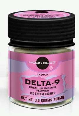 Moon Buzz Delta 9 3.5g Flower Jar (MSRP $16.99)