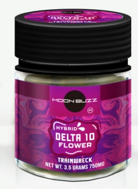 Moon Buzz Delta 10 3.5g Flower Jar (MSRP $14.99)