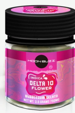 Moon Buzz Delta 10 3.5g Flower Jar (MSRP $14.99)