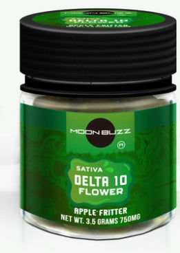 Moon Buzz Delta 10 3.5g Flower Jar (MSRP $14.99)