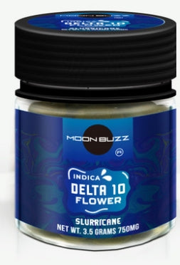 Moon Buzz Delta 10 3.5g Flower Jar (MSRP $14.99)