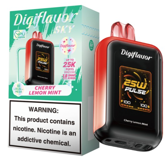 Digiflavor Sky 25K Puffs Disposable Vape - Display of 5 (MSRP $24.99 Each)