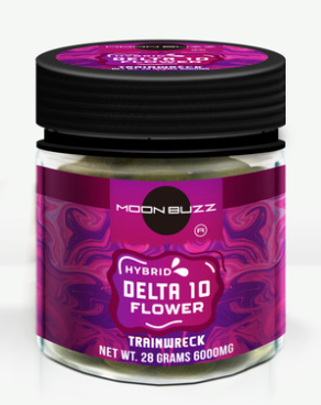 Moon Buzz Delta 10 28g Flower Jar (MSRP $62.99)