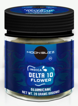 Moon Buzz Delta 10 28g Flower Jar (MSRP $62.99)