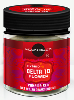 Moon Buzz Delta 10 28g Flower Jar (MSRP $62.99)