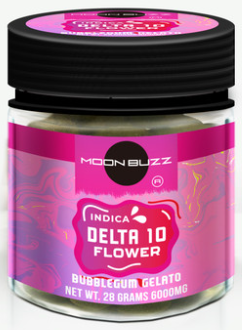 Moon Buzz Delta 10 28g Flower Jar (MSRP $62.99)