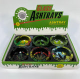 Glass Ashtray Cannabis - Display of 6 (MSRP $9.99 Each)