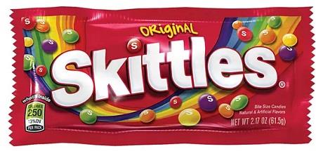 Skittles Chewy Candy 2.17 oz - Display of 36