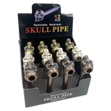 Skull Metal Pipes 12ct Display (MSRP $9.99ea)
