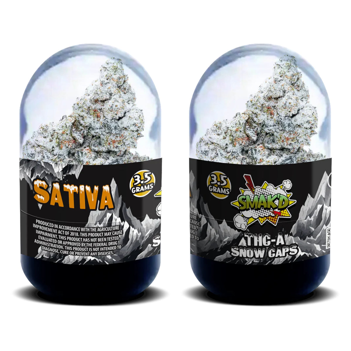 Smak'D THC-A Snow Caps 3.5g Jar 6ct Display - Bulk Wholesale Pricing  Fist  Distro