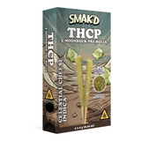 Smak'D THC-P Moonrock 2G Preroll Coated With Kief 5ct - Display of 10 (MSRP $24.99)
