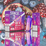 Space Max BX8000 8K Puffs 5% Disposable Vape - Display of 5 (MSRP $14.99 Each)