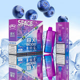 Space Max BX8000 8K Puffs 5% Disposable Vape - Display of 5 (MSRP $14.99 Each)