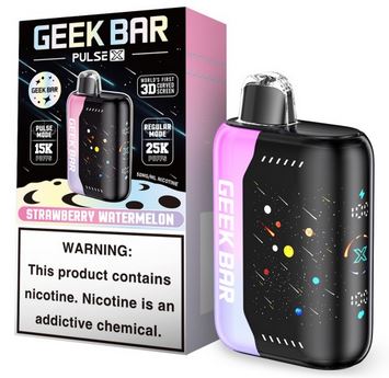 Geek Bar Pulse X 25K Puffs Disposable Vape - Display Of 5 (MSRP $29.99 Each)