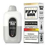 Fifty Bar V2 Powered by Beard Vape Co. 20K Puffs Disposable Vape - Display of 5 (MSRP $19.99 Each)