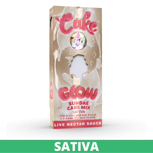 Cake Glow 3g THC-A Live Nectar Sauce Cartridge - Display of 5 (MSRP $29.99 Each)