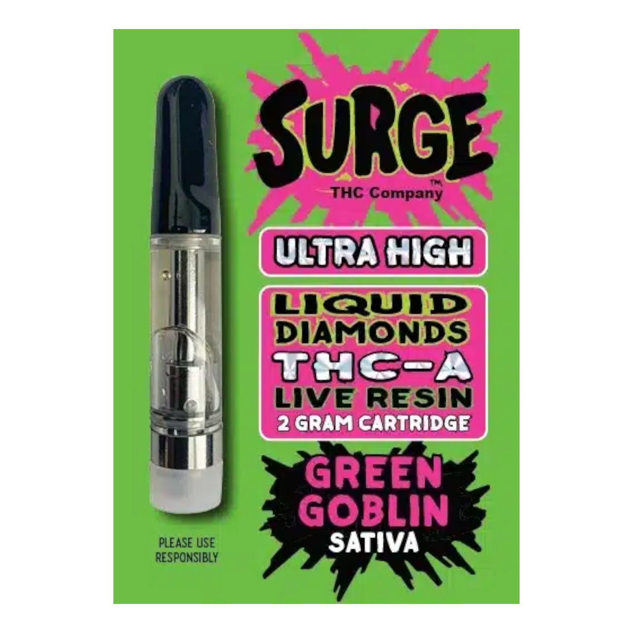 Surge 2g THC Live Resin Cartridge (MSRP $22.99ea)