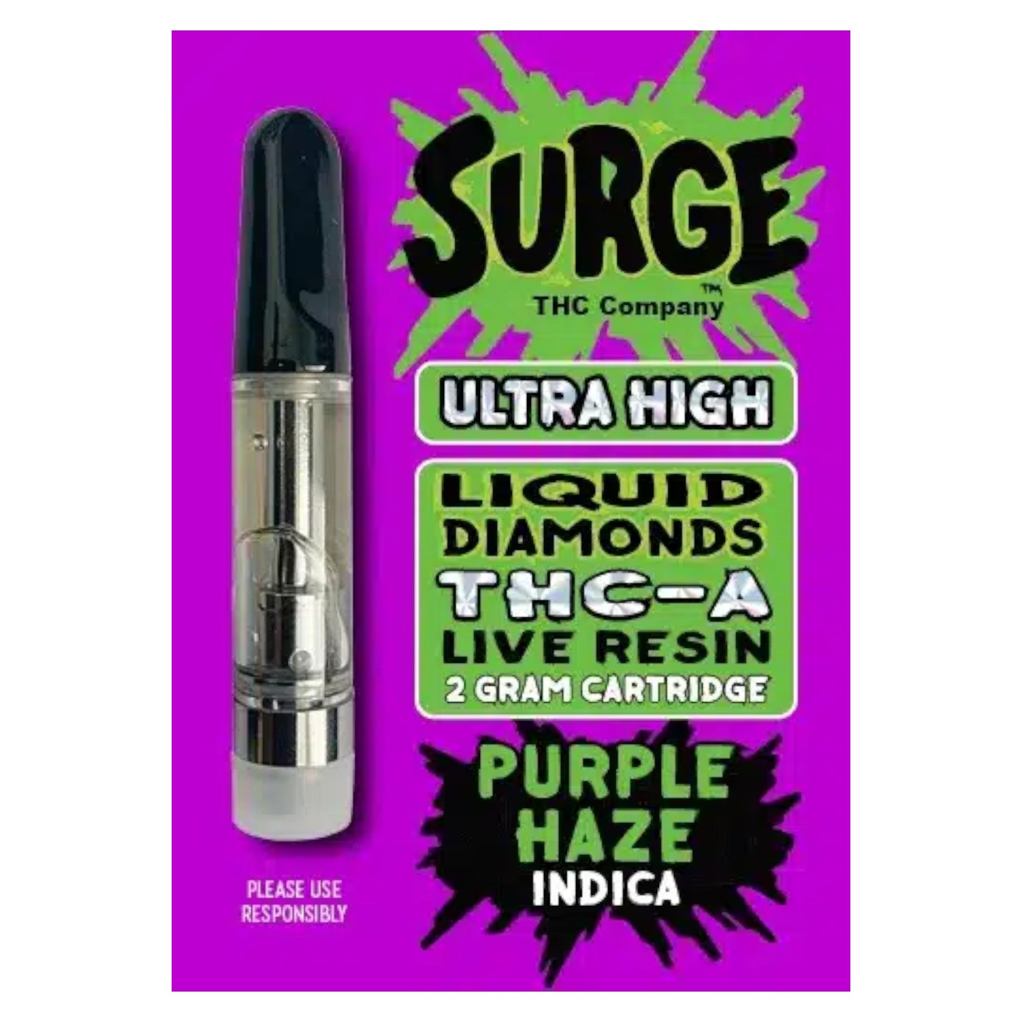 Surge 2g THC Live Resin Cartridge (MSRP $22.99ea)