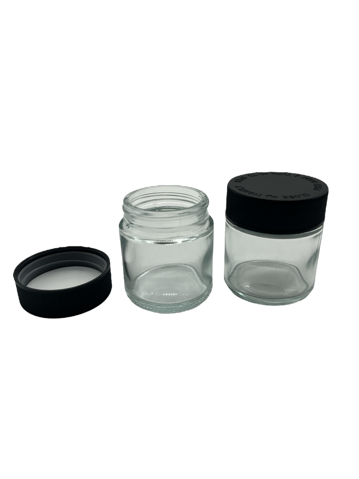 Tall Medium Clear Glass Jar With Childproof Lid 40CT (MSRP $1.99ea)